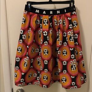 Marni Girls size 12 Multicolor floral Patterned Skirt